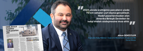 2023'te Ürettiğimiz Parçaların %70’i Satışları Yurt Dışına Gerçekleşti